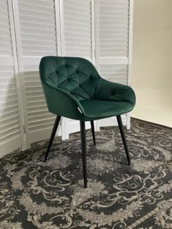 Стул BREEZE BLUVEL-78 GREEN/ черный каркас, велюр Стул BREEZE BLUVEL-78 GREEN/ черный каркас, велюр